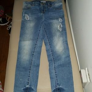 Distressed jeans